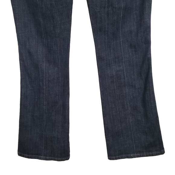 7 For All Mankind Womens Size 30 Jeans Swarovski Crystal A Pocket Stretch Flare - Picture 6 of 13